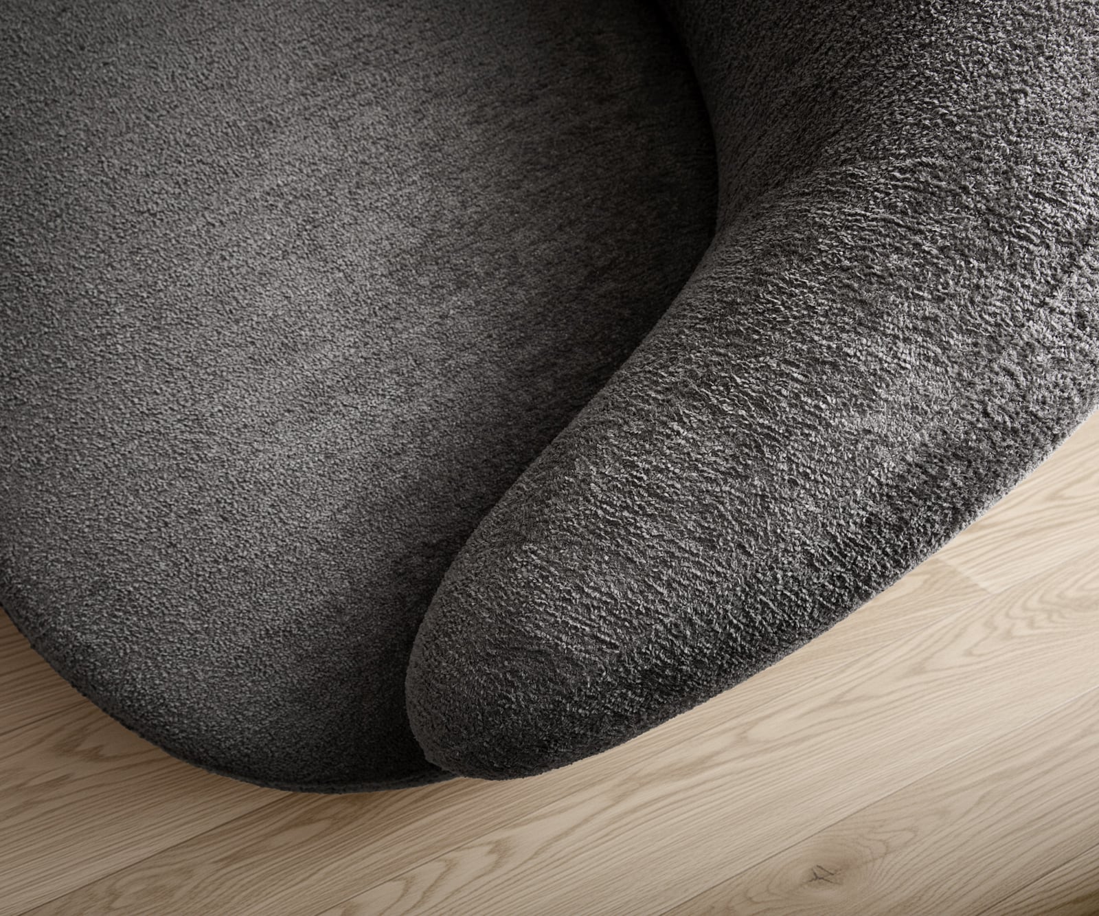 Loungesessel Nova 88x88 cm Bouclé Soft Schlamm 5 Loungesessel Nova 88x88 cm Bouclé Soft Schlamm 5