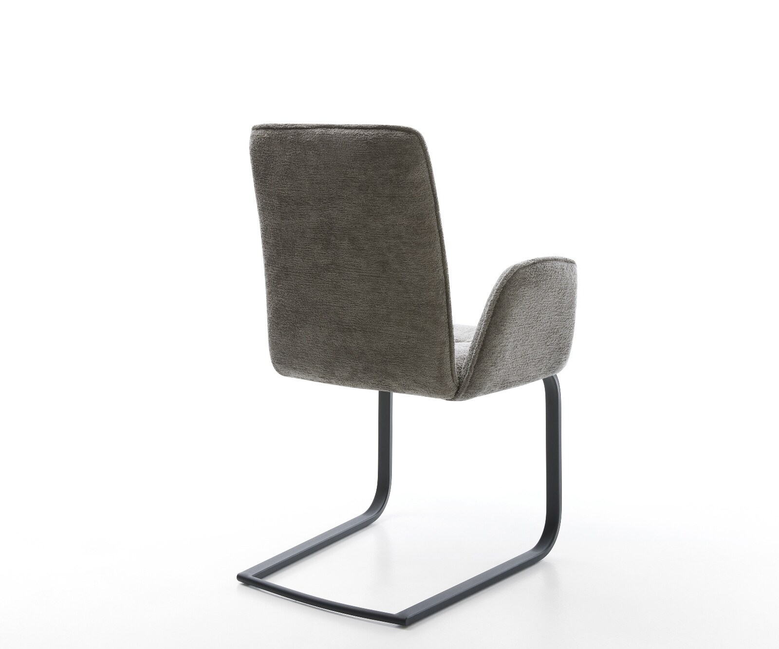 Freischwinger Vinja-Flex Bouclé Soft Schlamm Freischwinger flach Schwarz 4