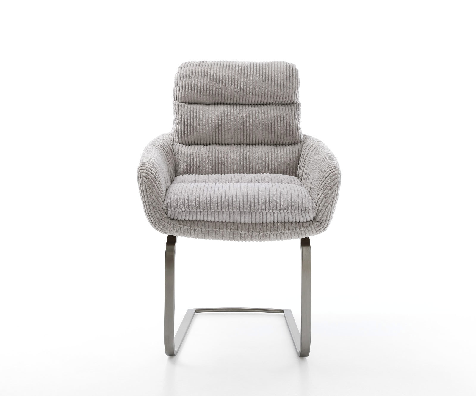 Freischwinger Abelia-Flex mit Armlehnen Cord Silbergrau Freischwinger flach Graphit 1 Freischwinger Abelia-Flex mit Armlehnen Cord Silbergrau Freischwinger flach Graphit 1