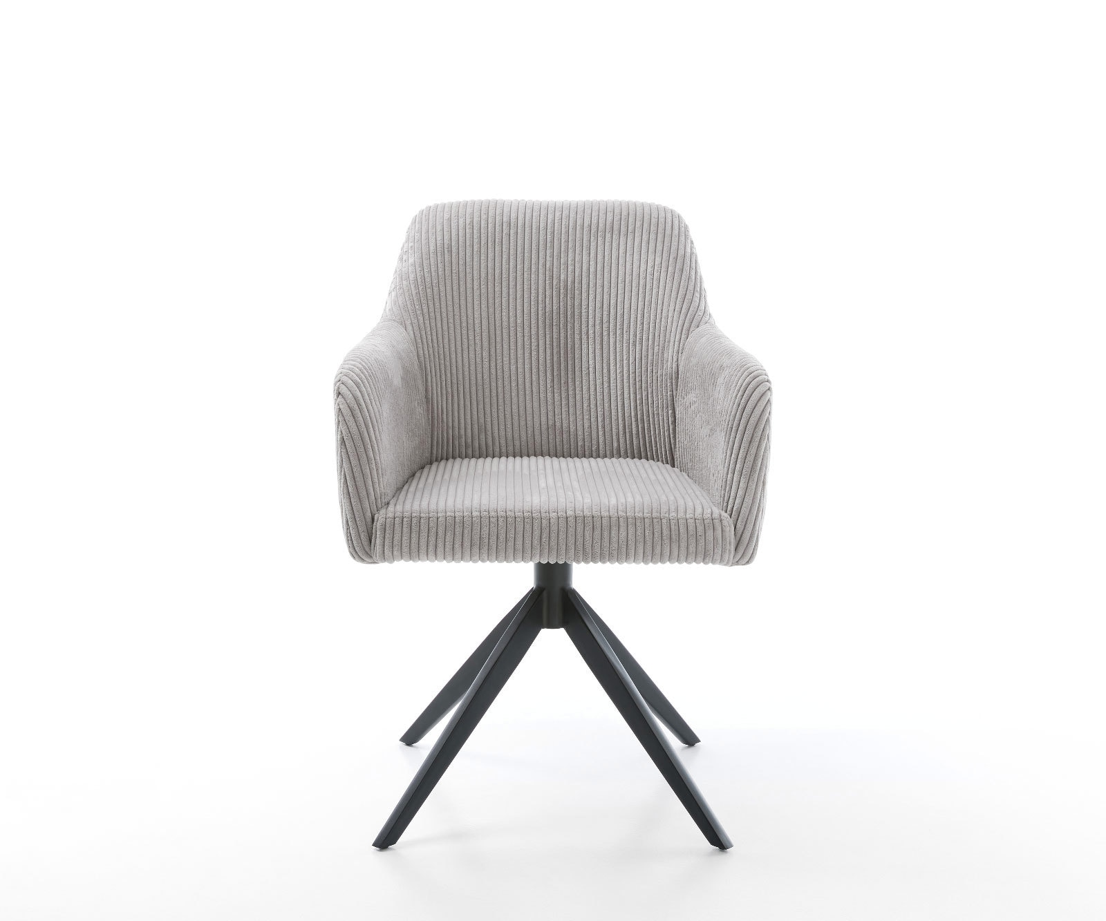 Drehstuhl Greg-Flex Cord Silbergrau Kreuzgestell breit Schwarz 360° drehbar Wippfunktion Taschenfederkern 1 Drehstuhl Greg-Flex Cord Silbergrau Kreuzgestell breit Schwarz 360° drehbar Wippfunktion Taschenfederkern 1