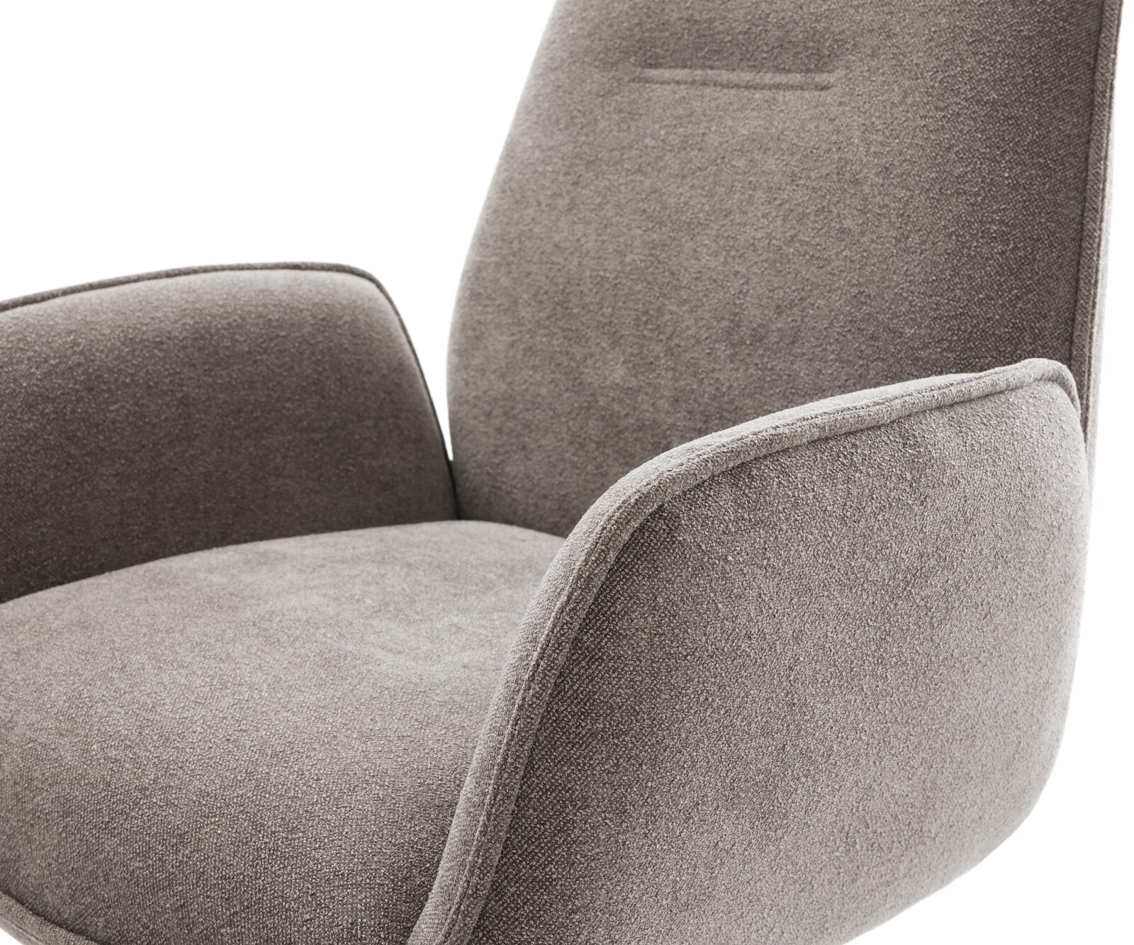 Freischwinger Zoa-Flex Strukturstoff Soft Taupe Freischwinger flach Effektfinish Titan Taschenfederkern 3