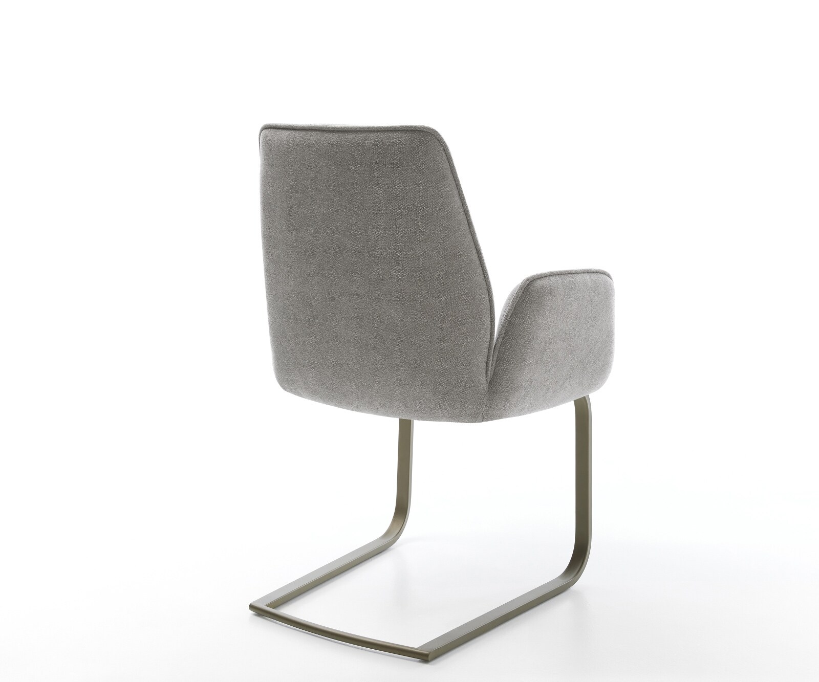 Freischwinger Zoa-Flex Strukturstoff Soft Grau Freischwinger flach Effektfinish Titan Taschenfederkern 5