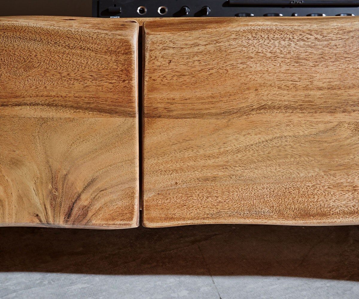 Lowboard Live-Edge 190 cm Akazie Natur 4 Schübe 2 Fächer 4
