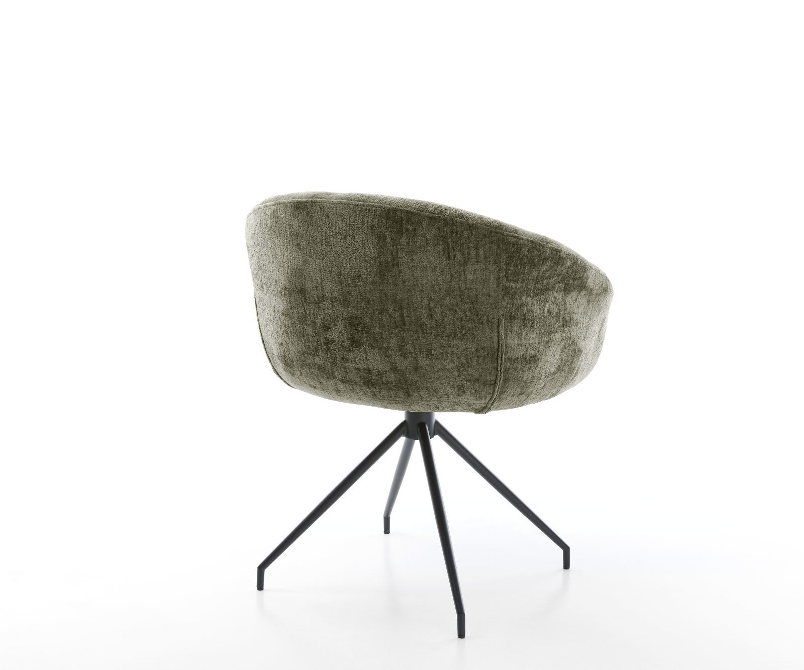 Drehstuhl Vinka-Flex mit Armlehnen Chenille Olive Kreuzgestell konisch Schwarz 180° drehbar Taschenfederkern 4 Drehstuhl Vinka-Flex mit Armlehnen Chenille Olive Kreuzgestell konisch Schwarz 180° drehbar Taschenfederkern 4