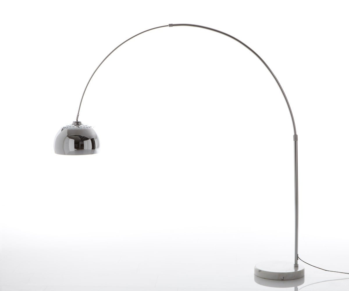 Stehlampe Big-Deal Silber höhenverstellbar Bogenleuchte 1 Stehlampe Big-Deal Silber höhenverstellbar Bogenleuchte 1