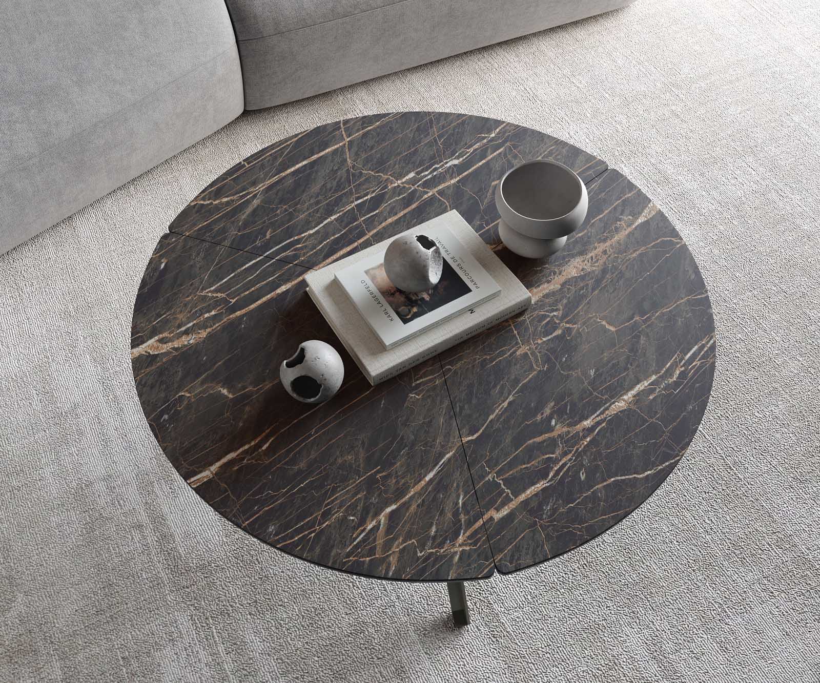 Couchtisch Delron 90x90 cm Keramik Laminam®Noir Desir Braun Kreuzfuß Flach Metall Effektfinish Titan 5 Couchtisch Delron 90x90 cm Keramik Laminam®Noir Desir Braun Kreuzfuß Flach Metall Effektfinish Titan 5