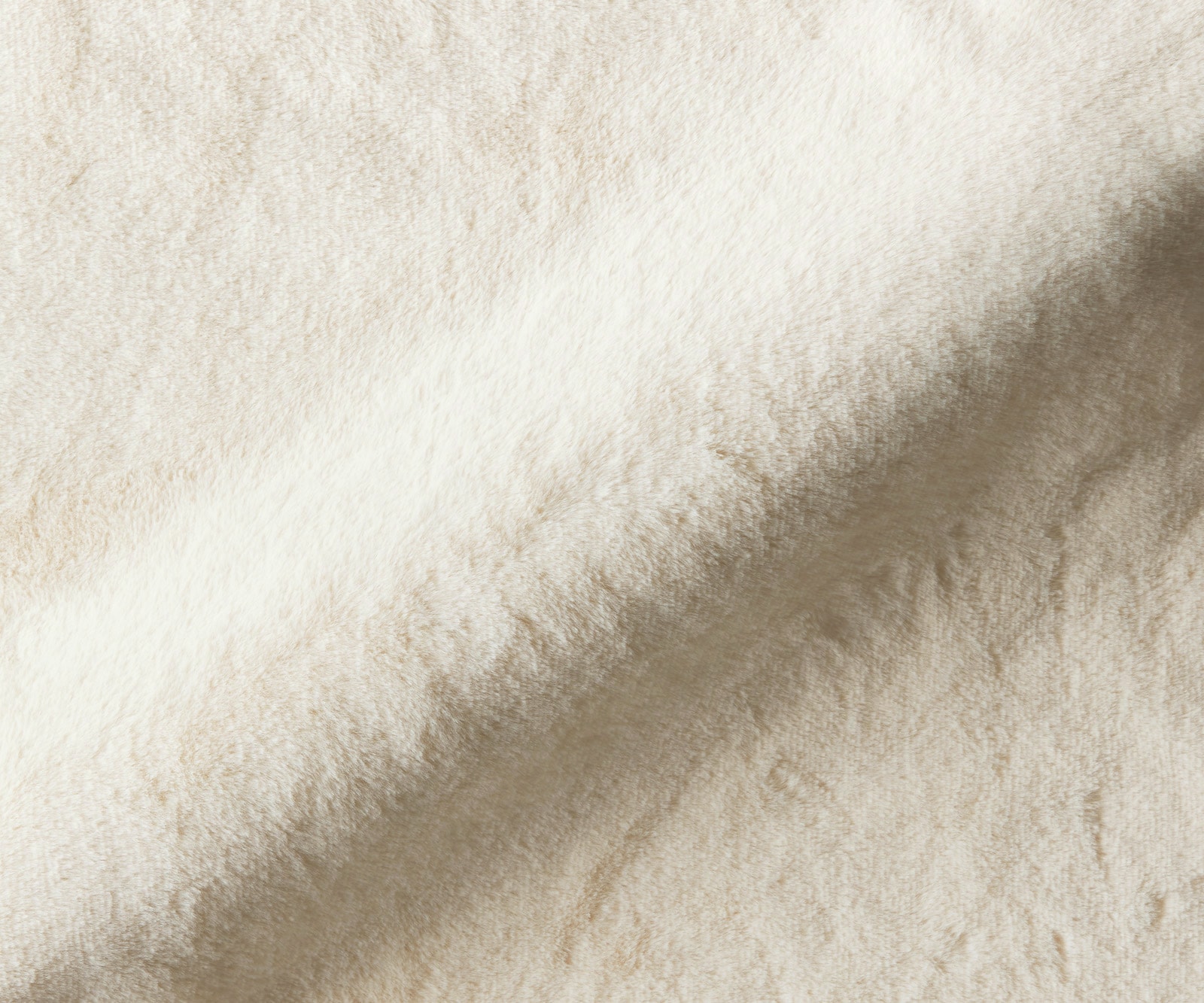 Loungesessel Pulo 80x80 cm Plüsch Creme-Weiß 2