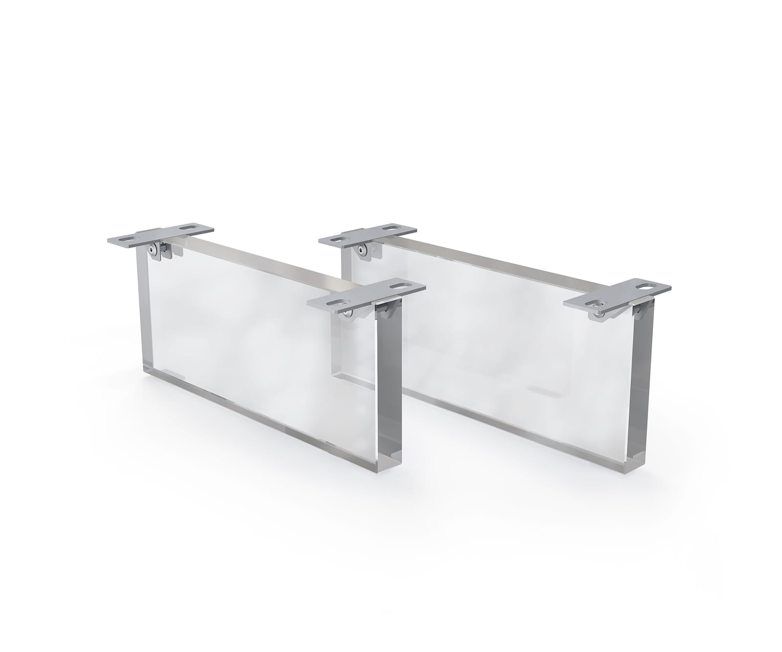Fuß Schwebeoptik 15 cm Acrylglas für Kastenmöbel der Tiefe 40 cm (2er Set) Fuß Schwebeoptik 15 cm Acrylglas für Kastenmöbel der Tiefe 40 cm (2er Set)