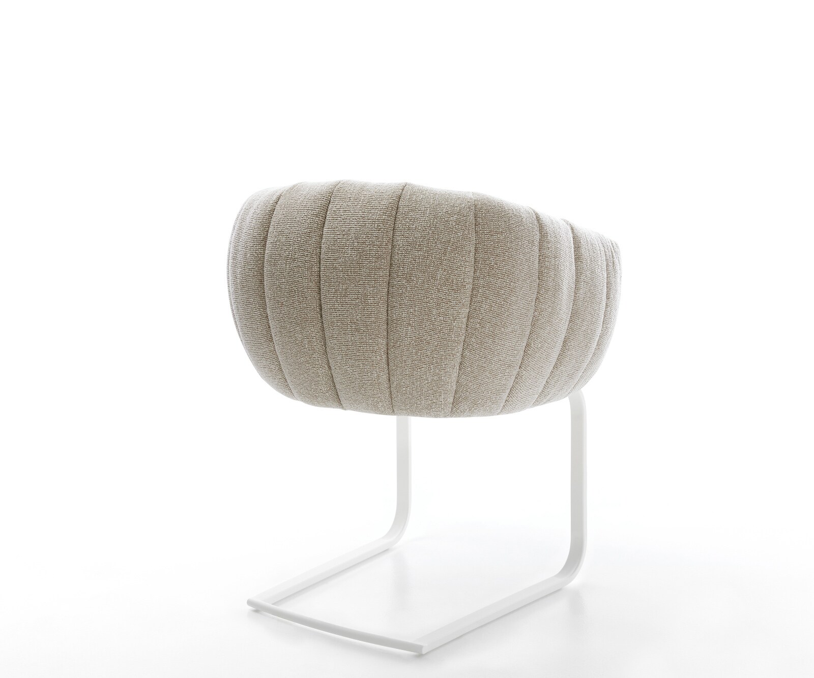 Freischwinger Jada-Flex Webstoff Soft Beige Freischwinger flach Weiß Taschenfederkern 5