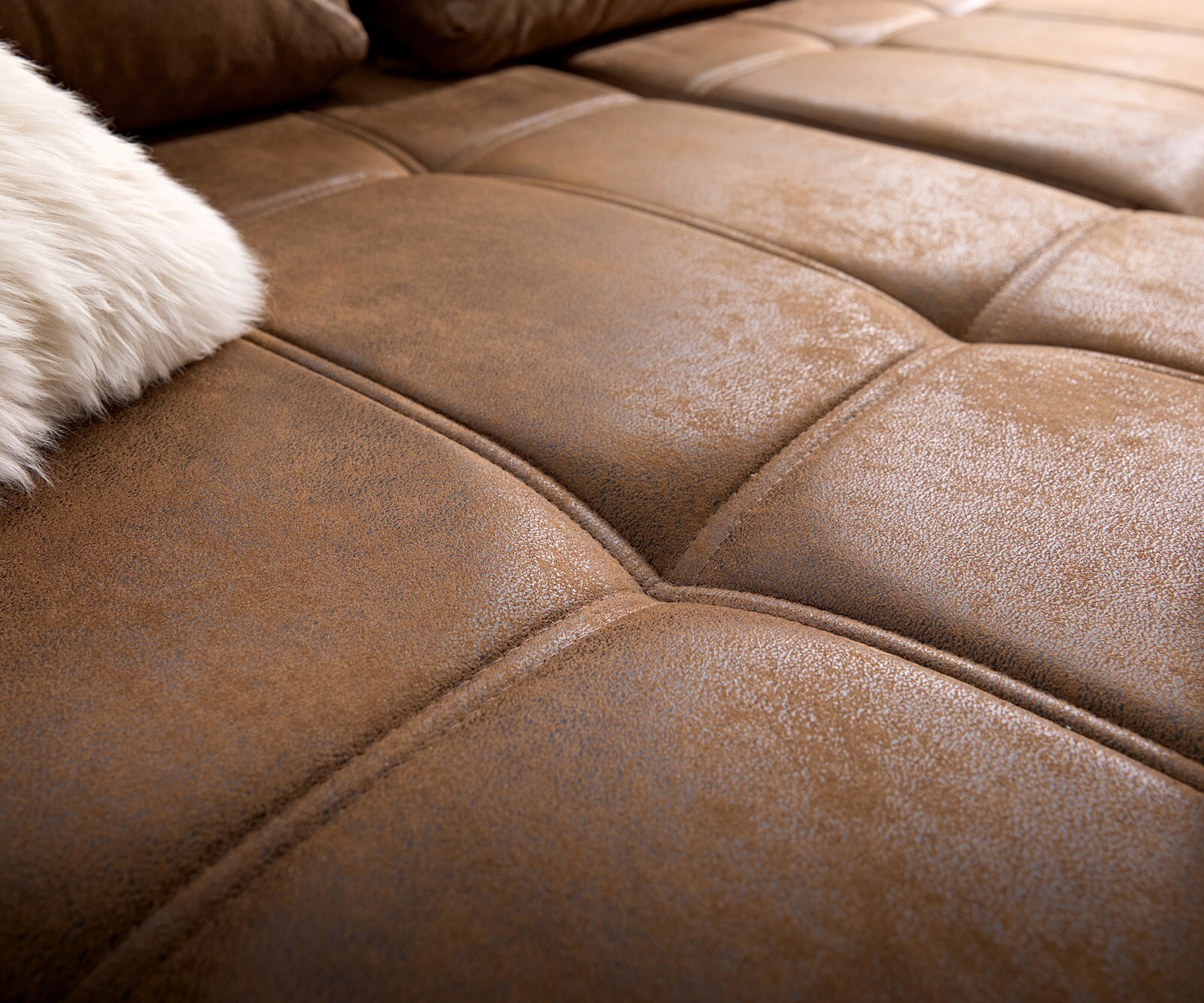 Ecksofa Loana 275x185 cm Braun mit Schlaffunktion  5