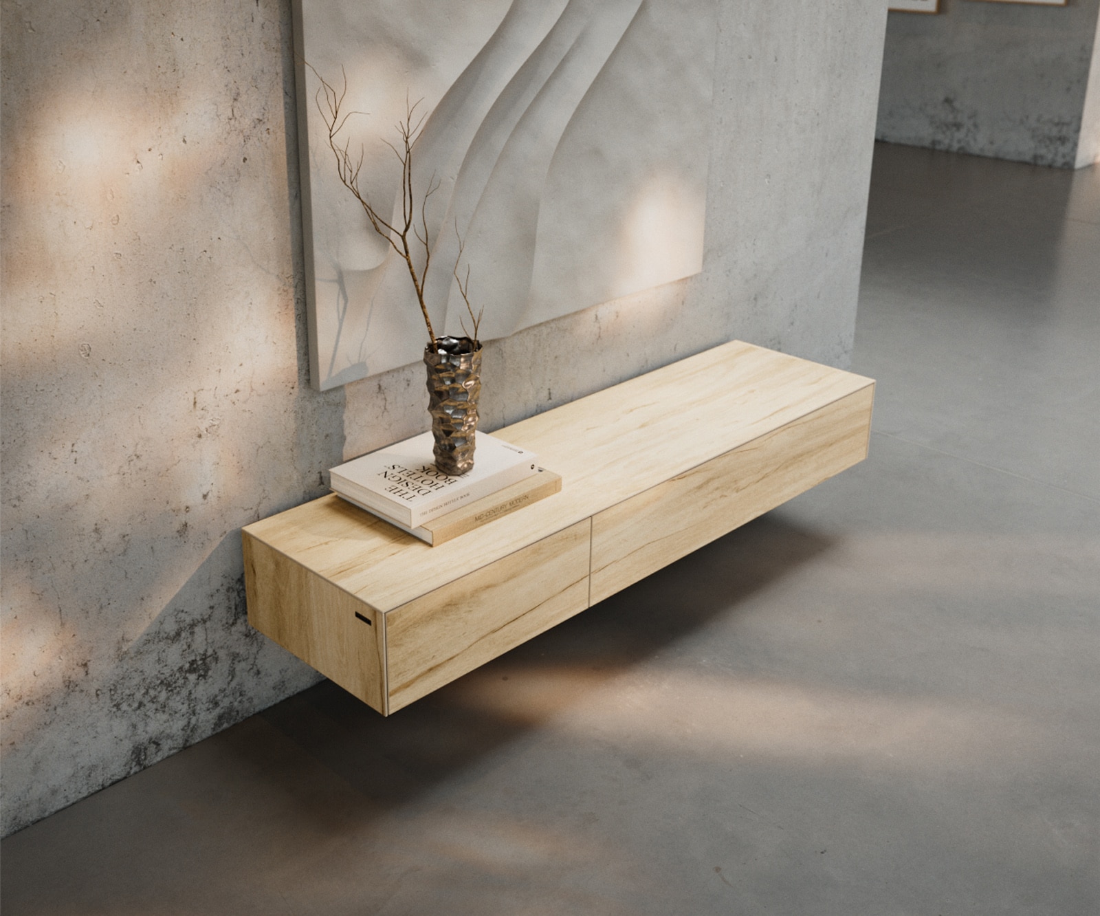 Lowboard Cuor 150 cm Keramik Laminam® Sabbia Eichefarbig 1 Klappe 1 Schubfach Schwebend 5 Lowboard Cuor 150 cm Keramik Laminam® Sabbia Eichefarbig 1 Klappe 1 Schubfach Schwebend 5