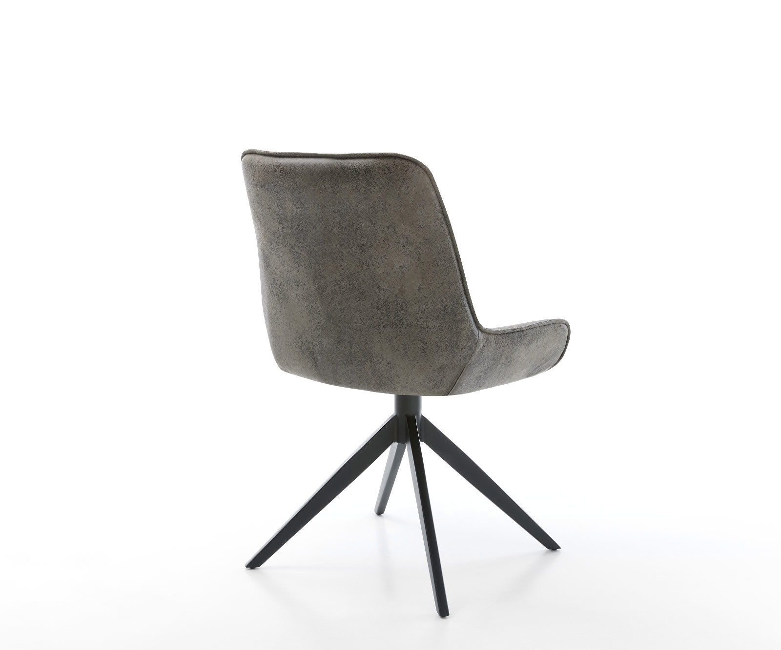 Drehstuhl Taimi-Flex Mikrofaser Grau Antik Kreuzgestell breit Schwarz 360° drehbar Wippfunktion 4 Drehstuhl Taimi-Flex Mikrofaser Grau Antik Kreuzgestell breit Schwarz 360° drehbar Wippfunktion 4