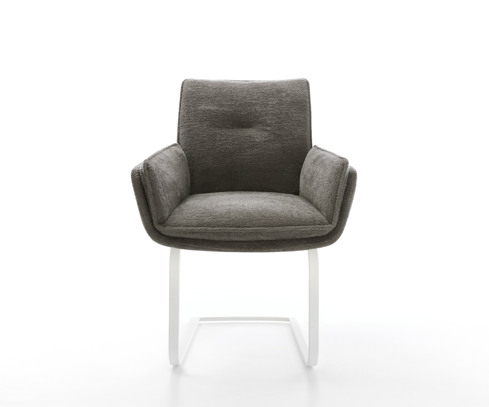 Freischwinger Nela-Flex Bouclé Soft Schlamm Freischwinger flach Weiß 2