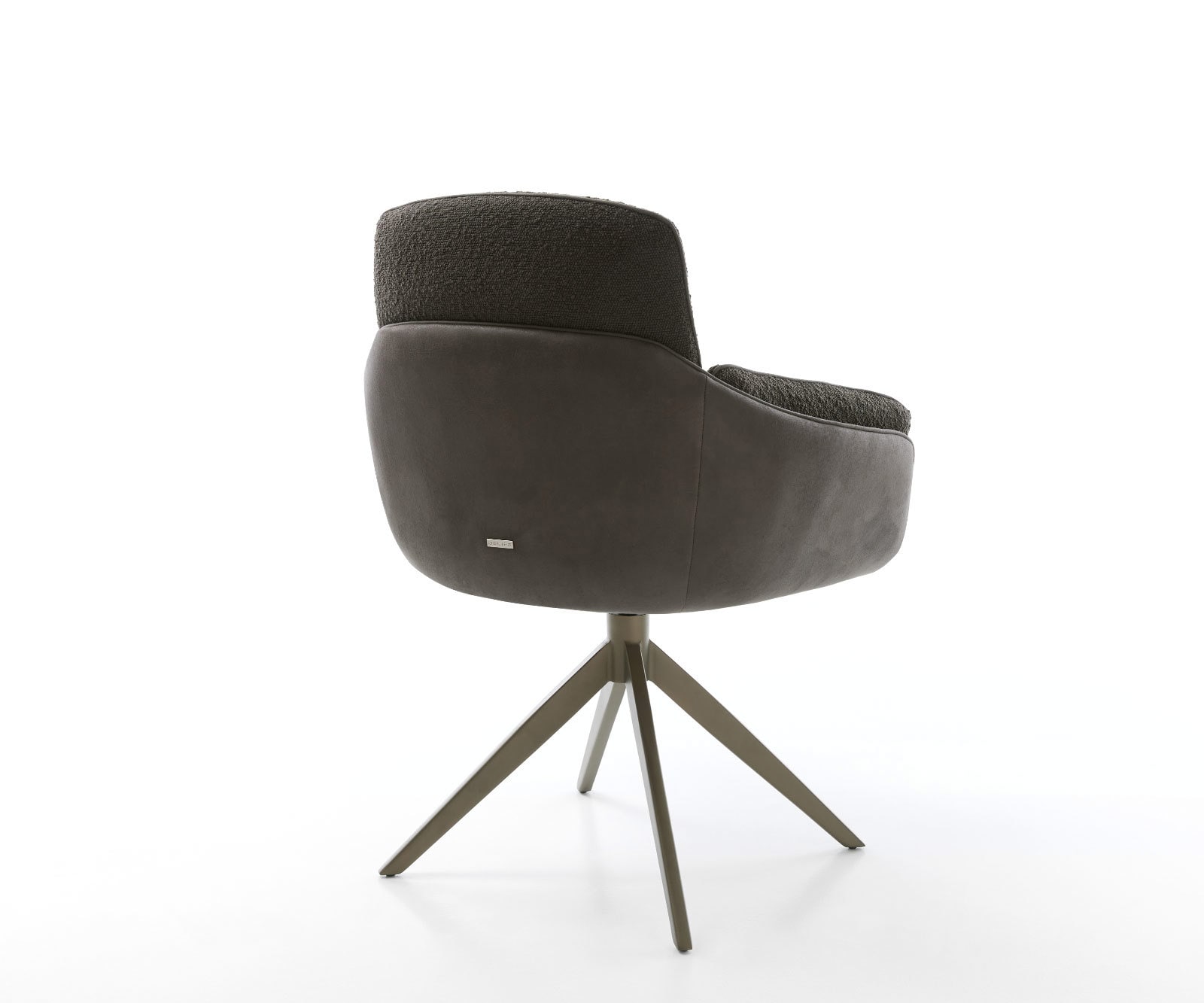 Drehstuhl Luan-Flex mit Armlehnen Materialmix Schwarz Kreuzgestell breit Effektfinish Titan 360° drehbar Wippfunktion 4 Drehstuhl Luan-Flex mit Armlehnen Materialmix Schwarz Kreuzgestell breit Effektfinish Titan 360° drehbar Wippfunktion 4
