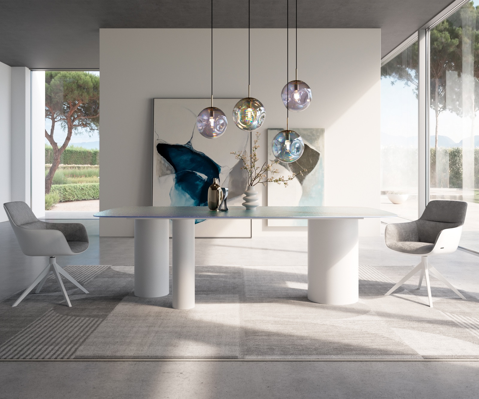 Tischgestell Troa Metall Weiß für Tischplatten ab 200 cm 3 Tischgestell Troa Metall Weiß für Tischplatten ab 200 cm 3