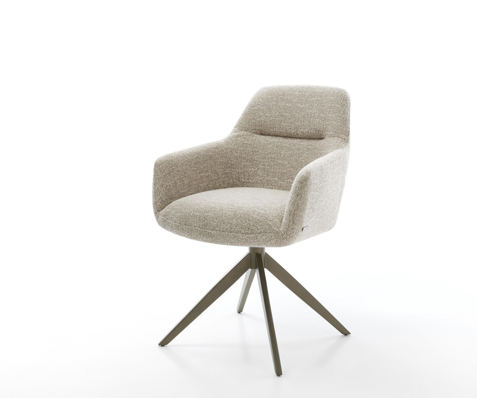 Drehstuhl Pejo-Flex Webstoff Soft Beige Kreuzgestell breit Effektfinish Tit günstig online kaufen