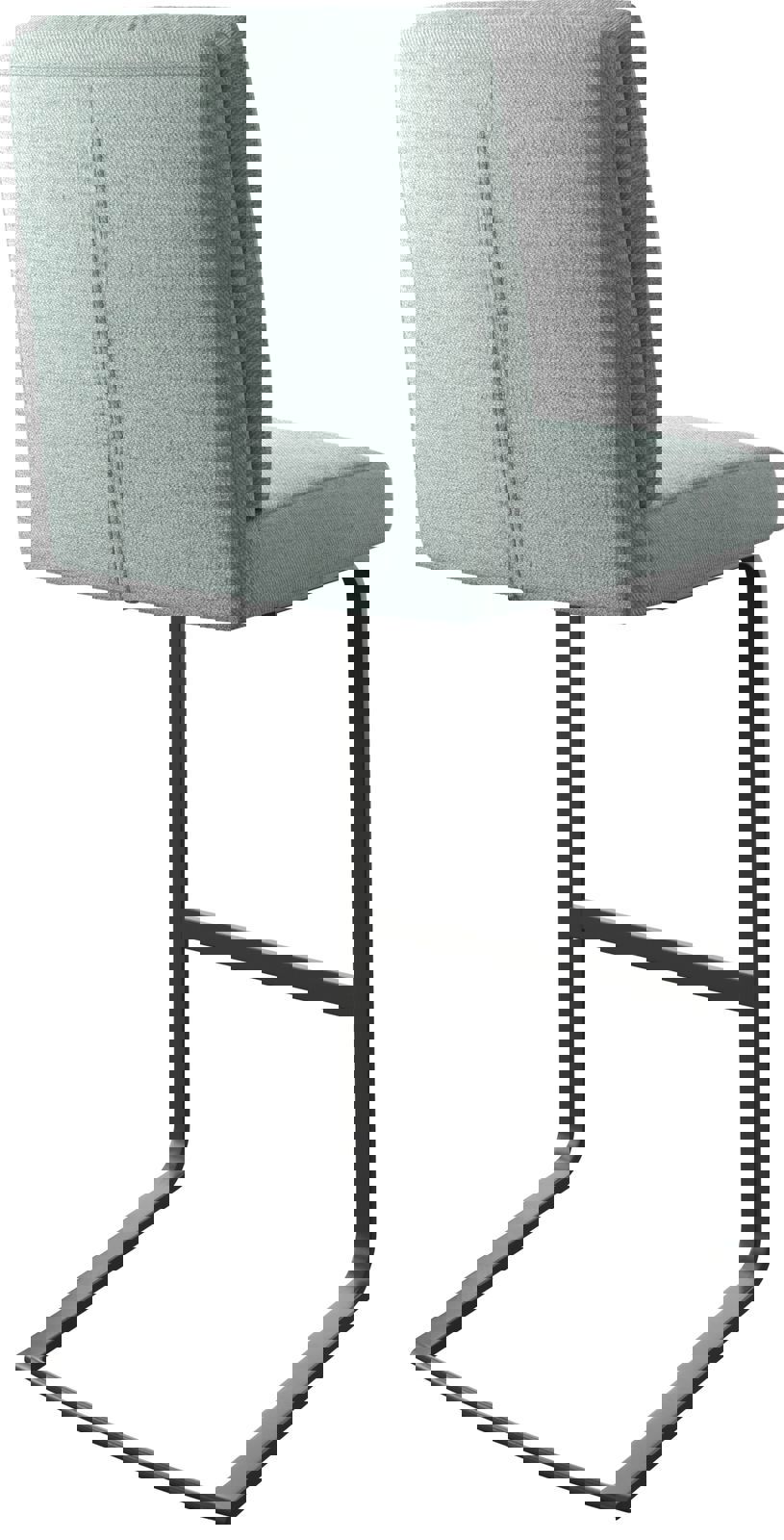 Barstuhl Pela-Flex Stripes Mint Freischwinger flach Metall 4
