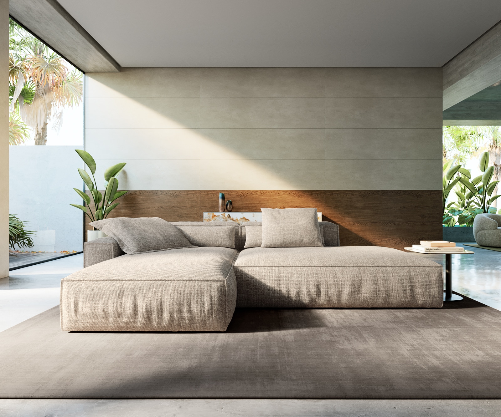 Ecksofa Freestyle Cozy 310x200 cm Webstoff Soft Beige