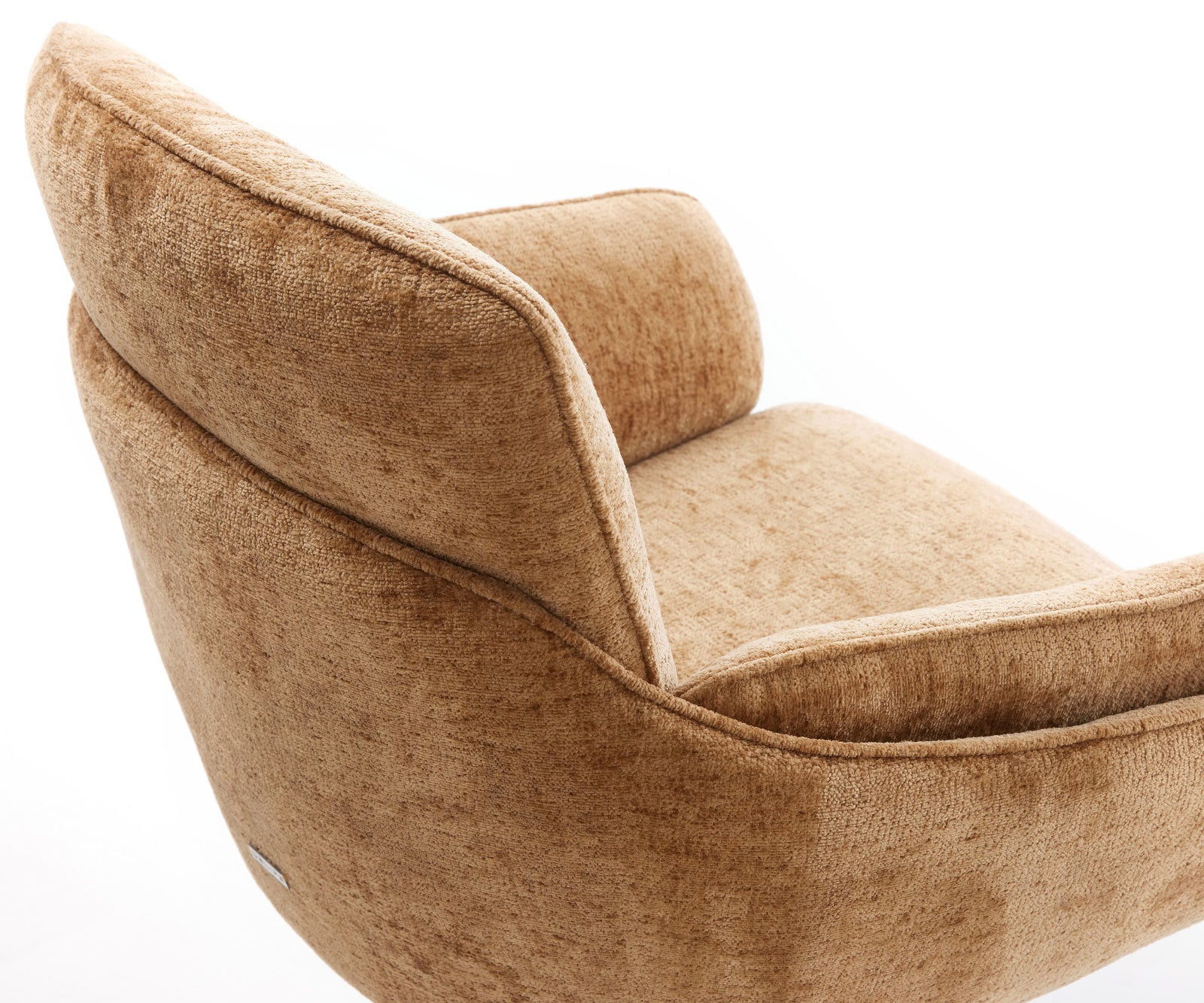 Drehstuhl Luan-Flex mit Armlehnen Chenille Rost Kreuzgestell breit Graphit 360° drehbar Wippfunktion 4