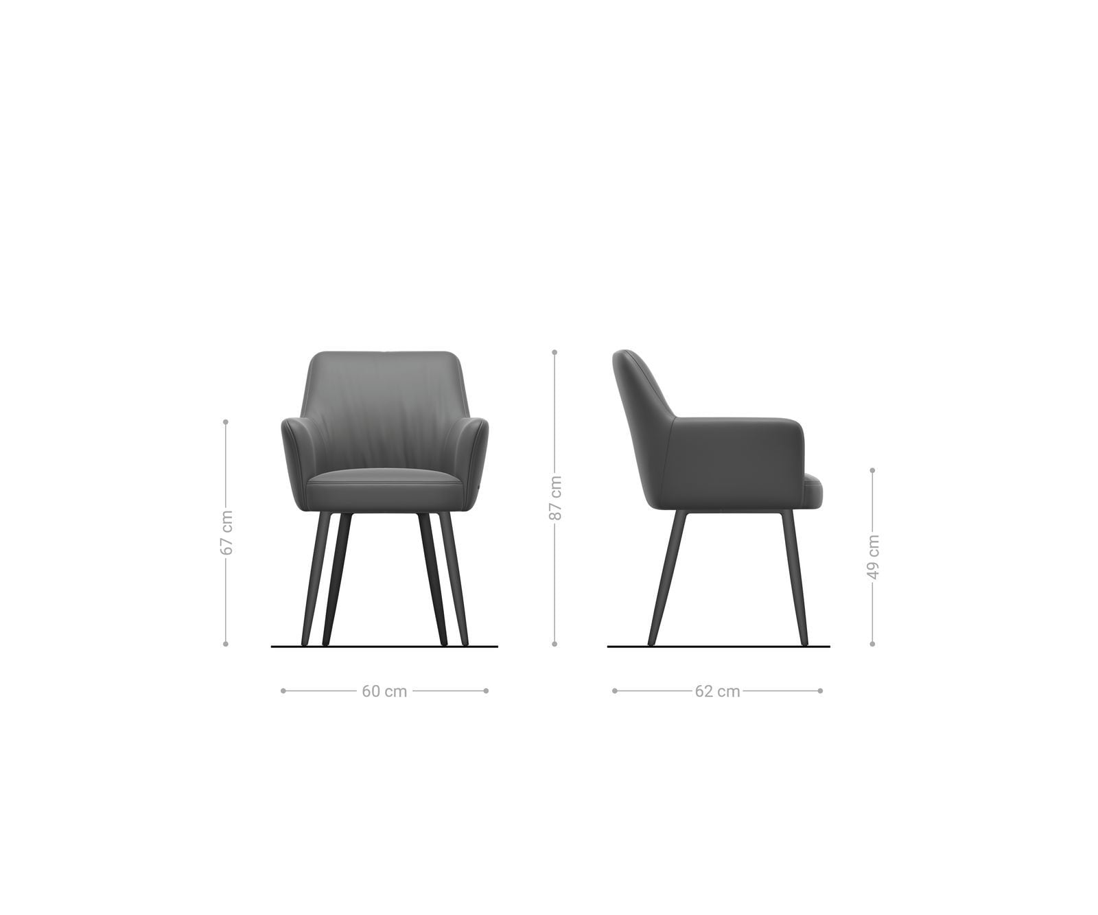 Esszimmerstuhl Xana-Flex mit Armlehnen Cord Silbergrau 4-Fuß konisch Schwarz Taschenfederkern 5 Esszimmerstuhl Xana-Flex mit Armlehnen Cord Silbergrau 4-Fuß konisch Schwarz Taschenfederkern 5