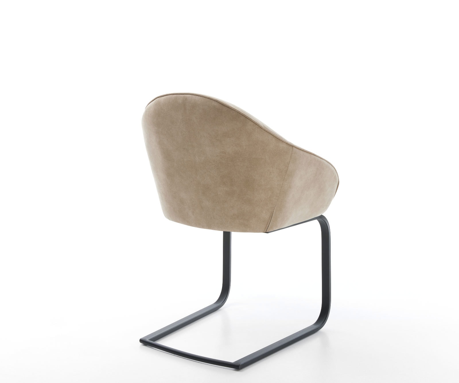 Freischwinger Gaio-Flex Mikrofaser Beige Vintage Freischwinger flach Schwarz 4 Freischwinger Gaio-Flex Mikrofaser Beige Vintage Freischwinger flach Schwarz 4