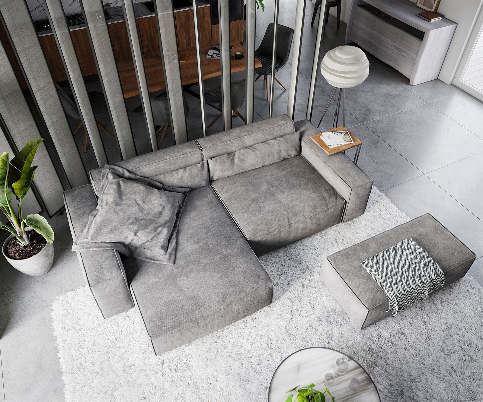 Ecksofa Sirpio XL 270x170 cm Mikrofaser Taupe Recamiere variabel mit Hocker 3 Ecksofa Sirpio XL 270x170 cm Mikrofaser Taupe Recamiere variabel mit Hocker 3