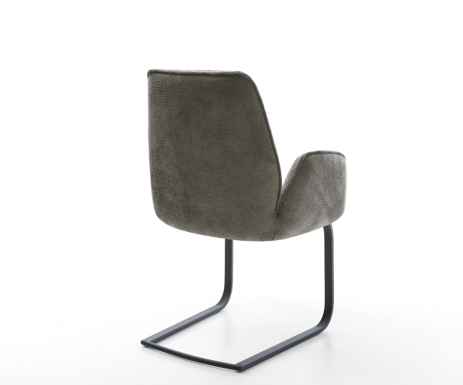 Freischwinger Zoa-Flex Bouclé Soft Schlamm Freischwinger flach Schwarz Taschenfederkern 4