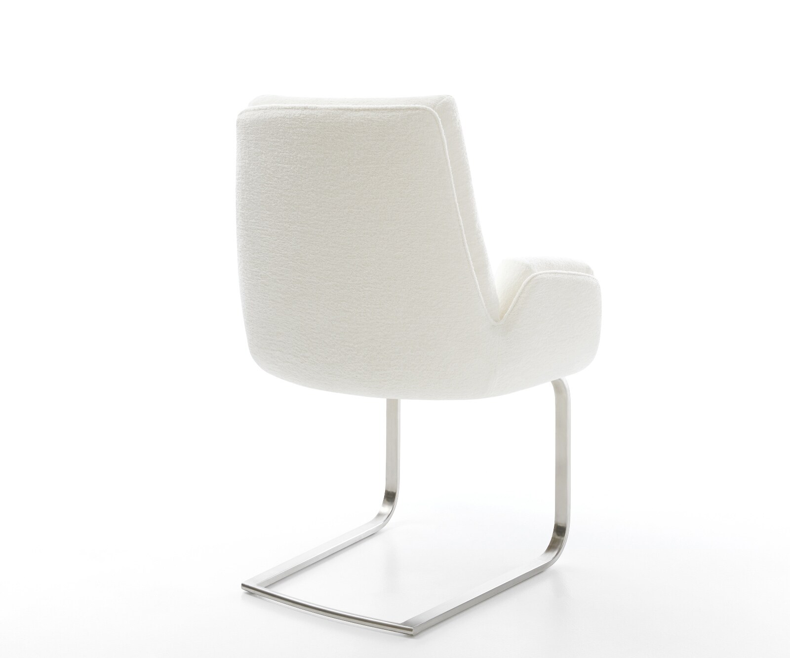 Freischwinger Clea-Flex Bouclé Soft Beige Freischwinger flach Edelstahl 4