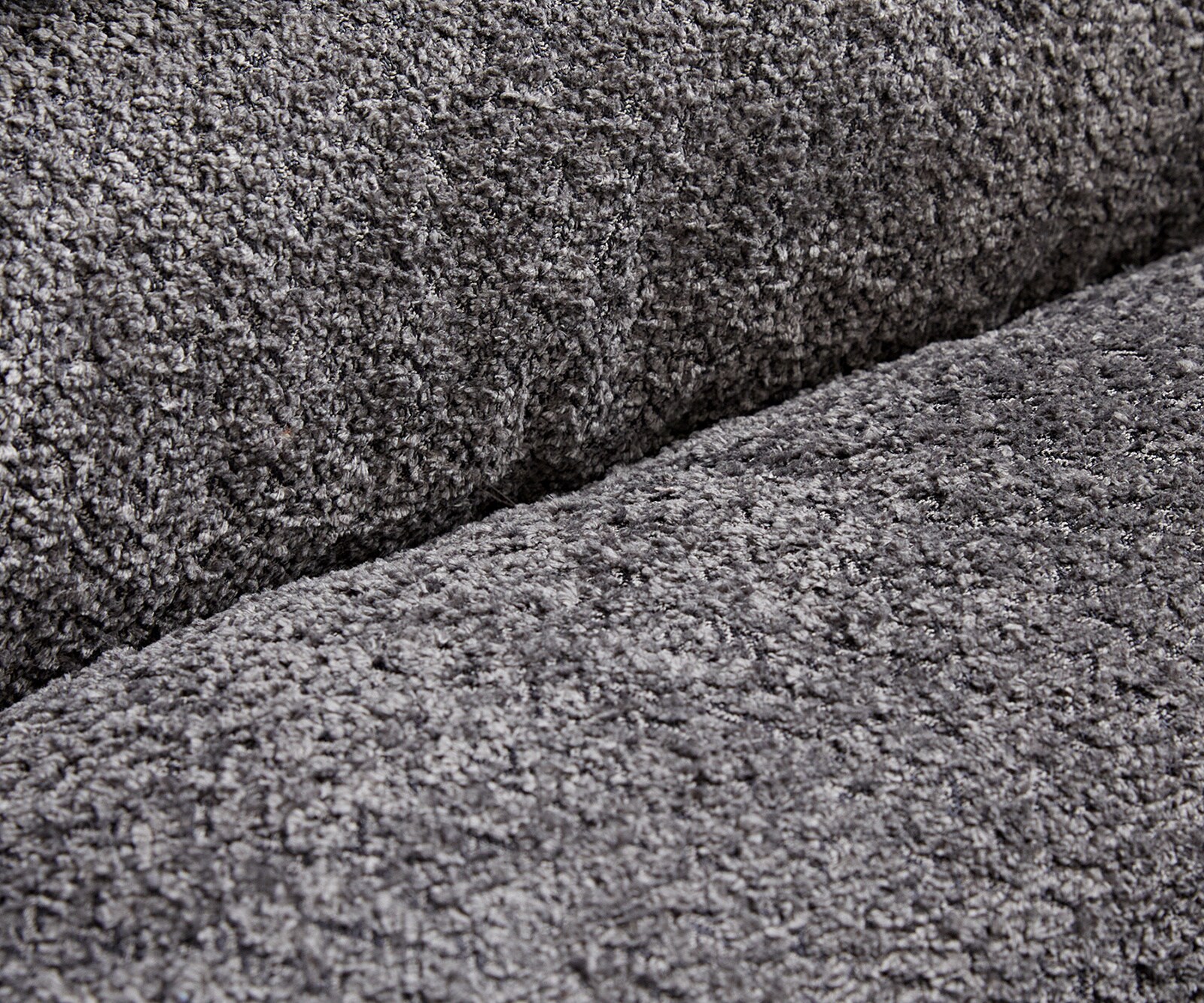 Drehstuhl Abelia-Flex mit Armlehnen Bouclé Grau Kreuzgestell breit Graphit 360° drehbar Wippfunktion 3