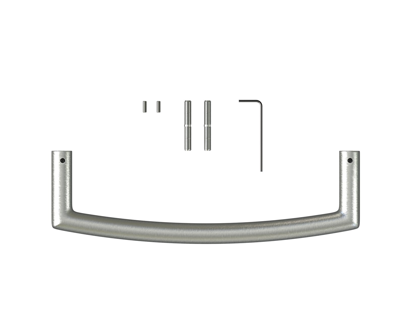 Stuhlgriff Flex-Flach Edelstahl Silber 2 Stuhlgriff Flex-Flach Edelstahl Silber 2
