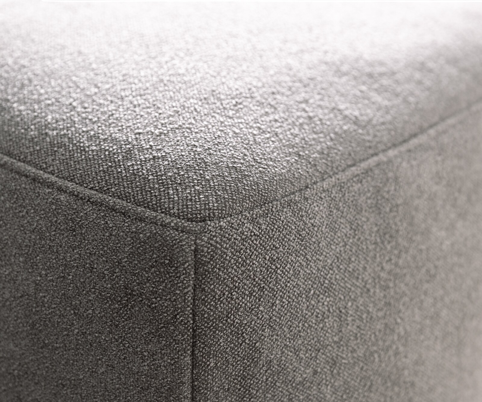 Big-Sofa Freestyle 280x110 cm Strukturstoff Soft Grau Kappnaht 4