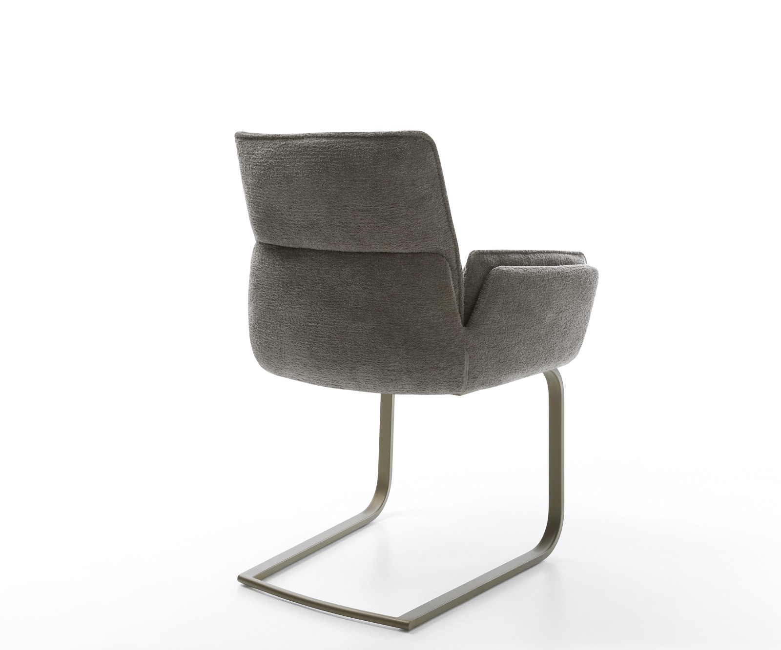 Freischwinger Nela-Flex Bouclé Soft Schlamm Freischwinger flach Effektfinish Titan 5