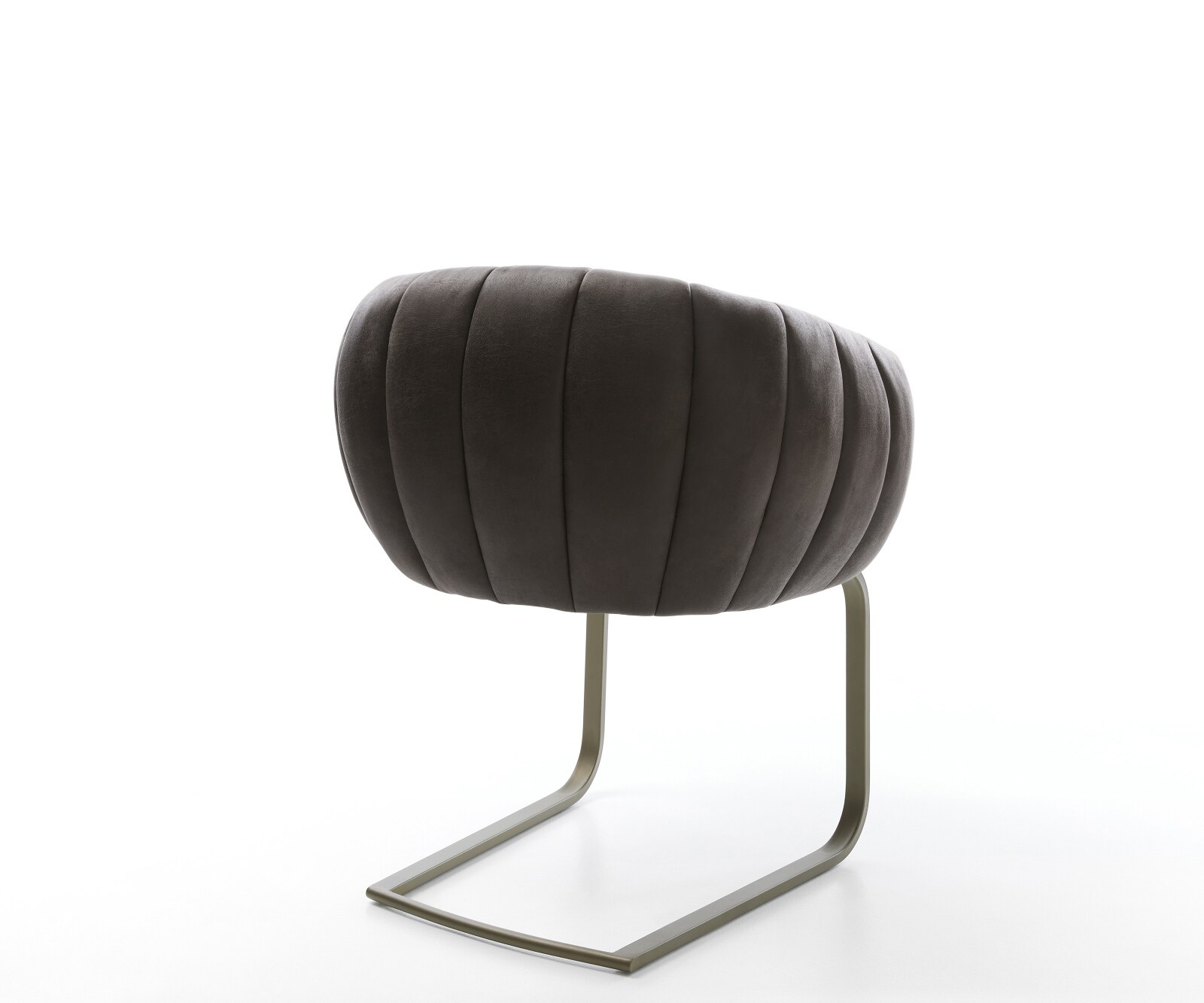 Freischwinger Jada-Flex Mikrofaser Anthrazit Vintage Freischwinger flach Effektfinish Titan Taschenfederkern 4