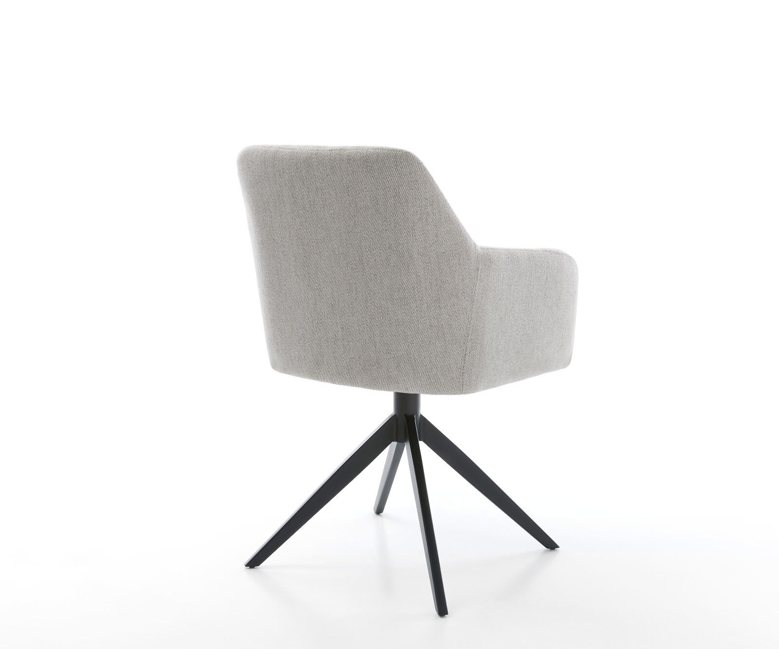 Drehstuhl Greg-Flex Stripes Hellgrau Kreuzgestell breit Schwarz 360° drehbar Wippfunktion Taschenfederkern 4 Drehstuhl Greg-Flex Stripes Hellgrau Kreuzgestell breit Schwarz 360° drehbar Wippfunktion Taschenfederkern 4