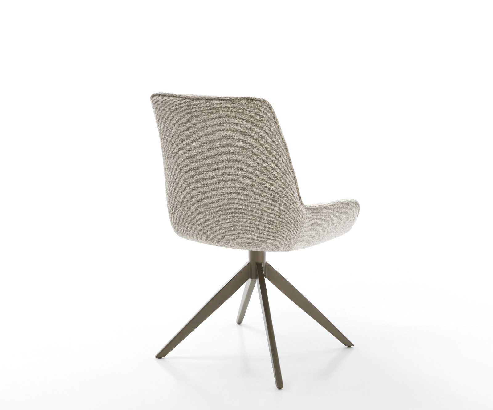 Drehstuhl Taimi-Flex Webstoff Soft Beige Kreuzgestell breit Effektfinish Titan 360° drehbar Wippfunktion 5
