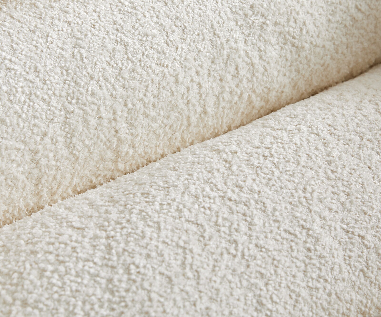 Esszimmerstuhl Jada-Flex Bouclé Weiß 4-Fuß konisch Schwarz Taschenfederkern 3