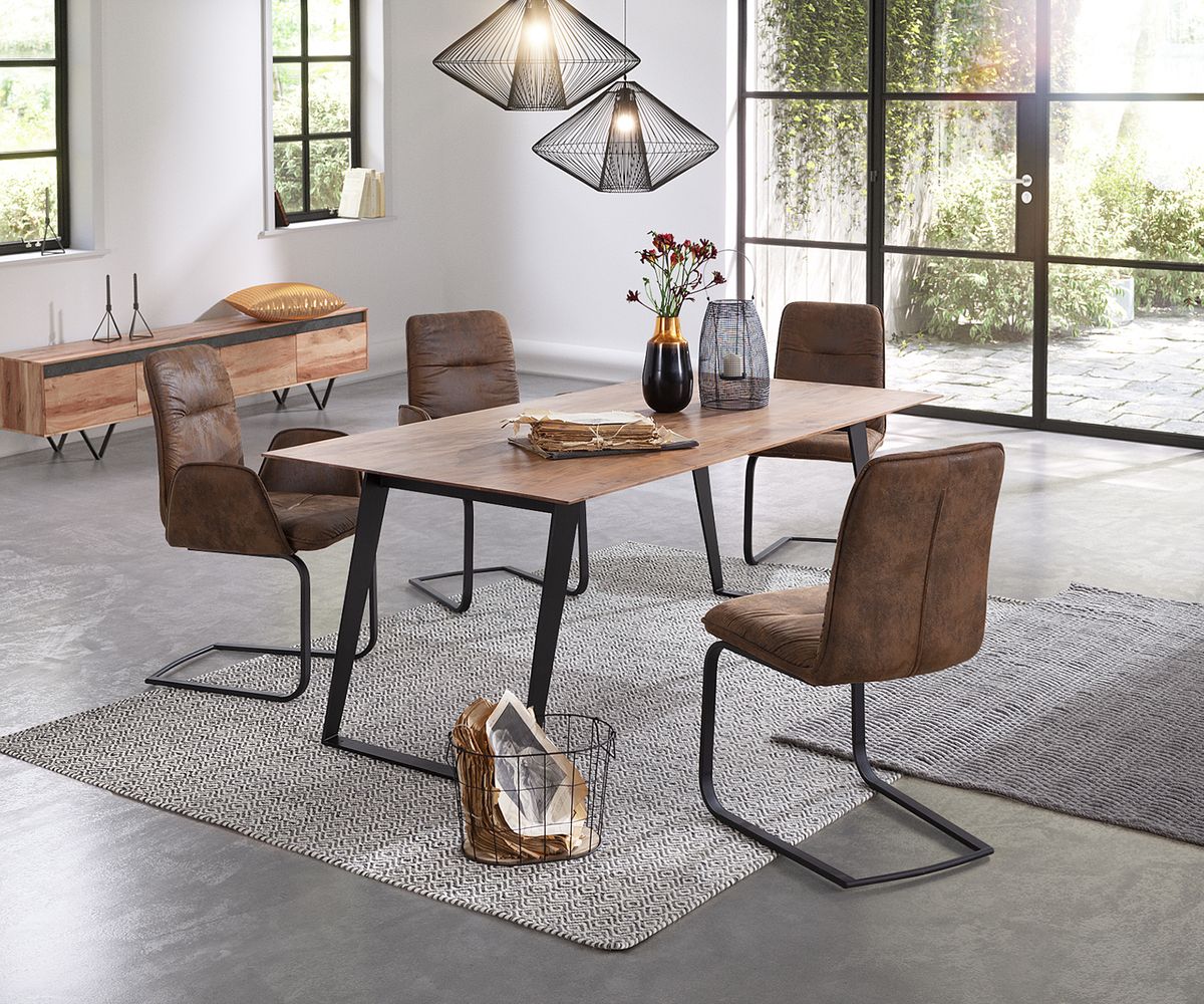 Esstischplatte Edge 140x90cm Akazie Natur Schweizer Kante 4