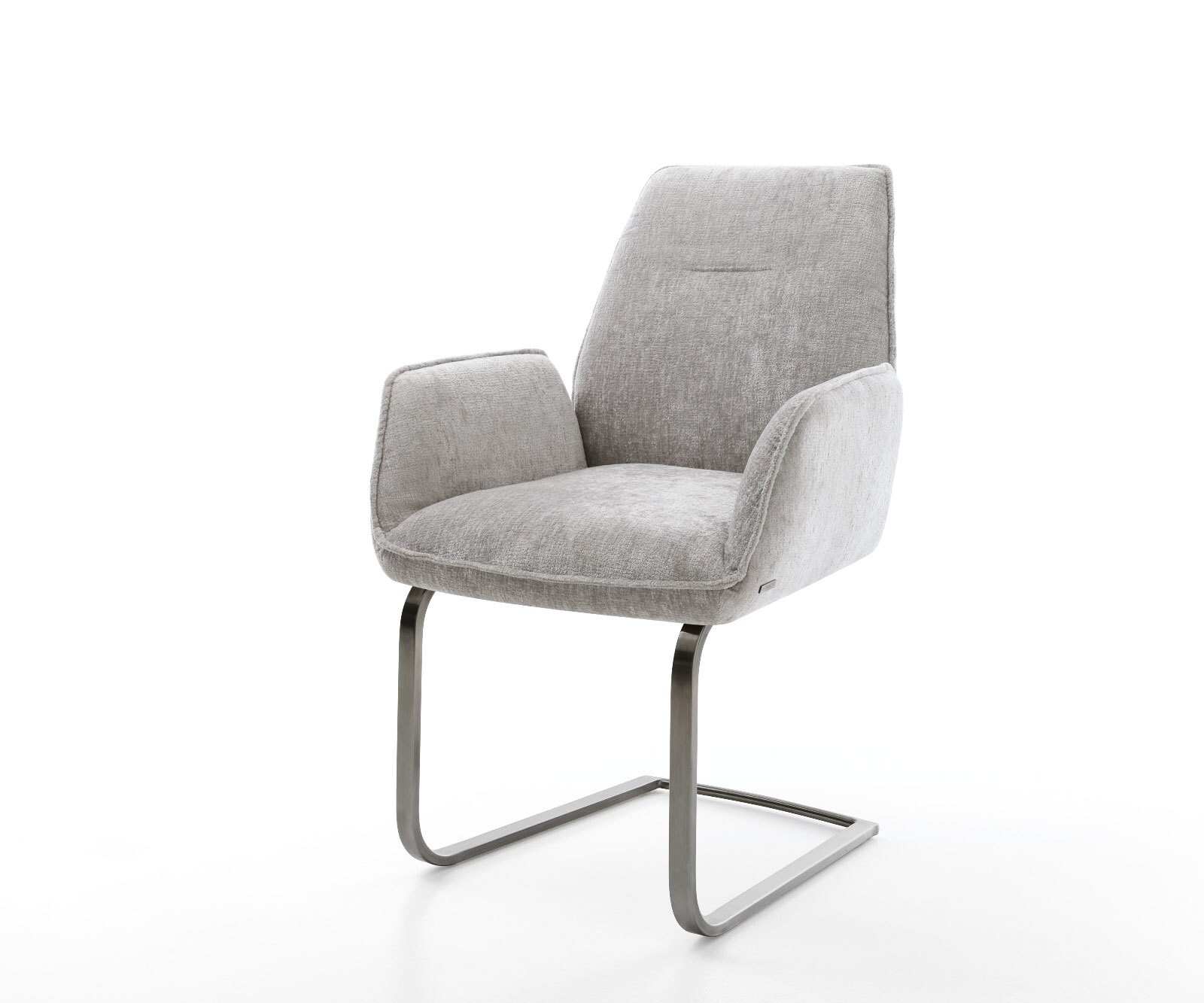 Freischwinger Zoa-Flex Chenille Silbergrau Freischwinger flach Graphit Tasc günstig online kaufen