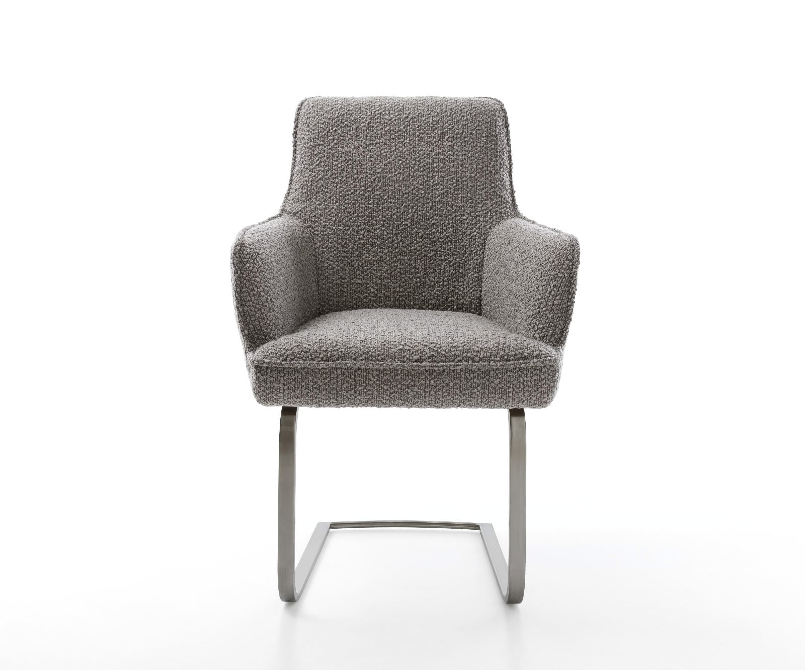 Freischwinger Heira-Flex mit Armlehnen Bouclé Silbergrau Freischwinger flach Graphit Taschenfederkern 1 Freischwinger Heira-Flex mit Armlehnen Bouclé Silbergrau Freischwinger flach Graphit Taschenfederkern 1