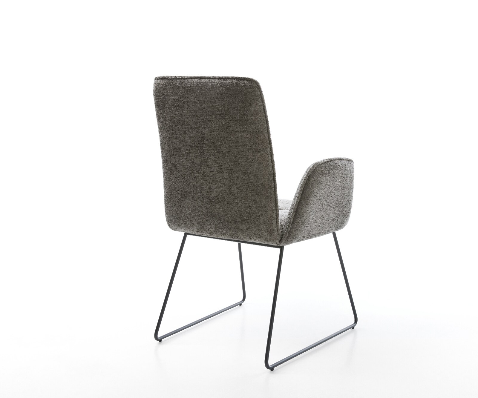 Esszimmerstuhl Vinja-Flex Bouclé Soft Schlamm Kufengestell Schwarz 5