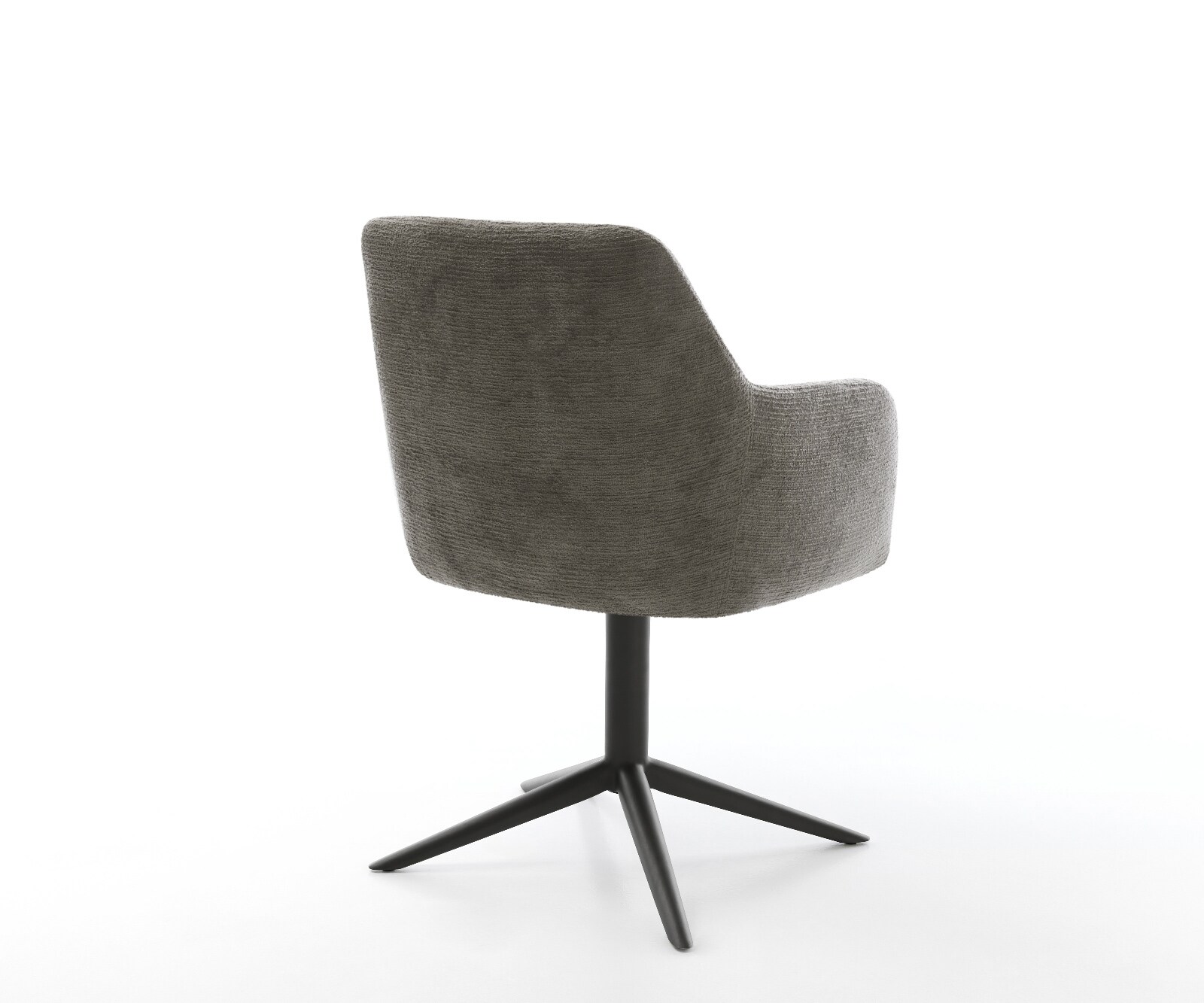 Drehstuhl Greg-Flex Bouclé Soft Schlamm Fußkreuz Schwarz 360° drehbar Wippfunktion Taschenfederkern 5