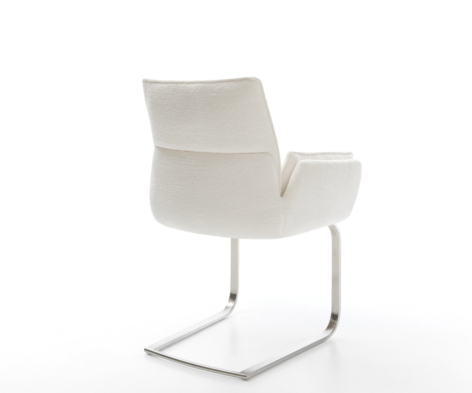 Freischwinger Nela-Flex Bouclé Soft Beige Freischwinger flach Edelstahl 5