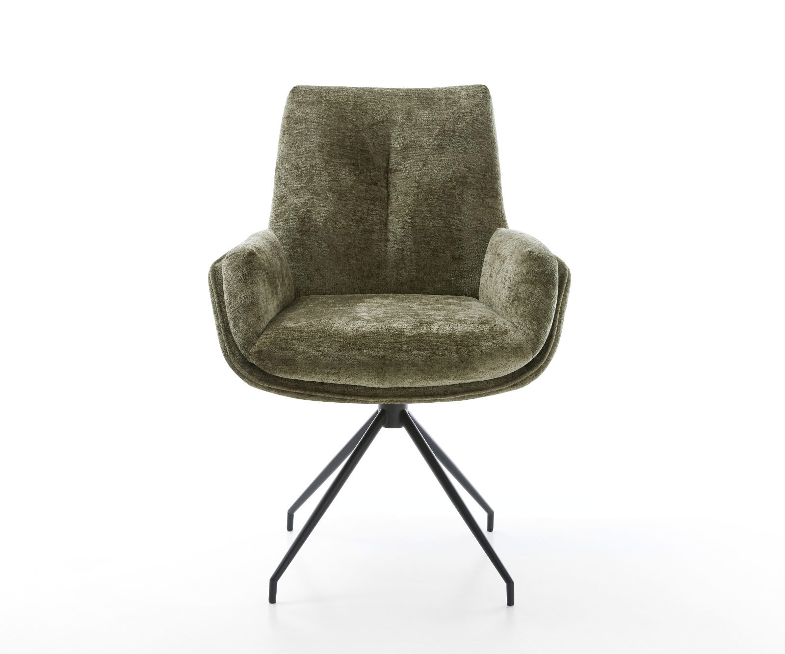 Drehstuhl Clea-Flex Chenille Olive Kreuzgestell konisch Schwarz 180° drehbar 1 Drehstuhl Clea-Flex Chenille Olive Kreuzgestell konisch Schwarz 180° drehbar 1