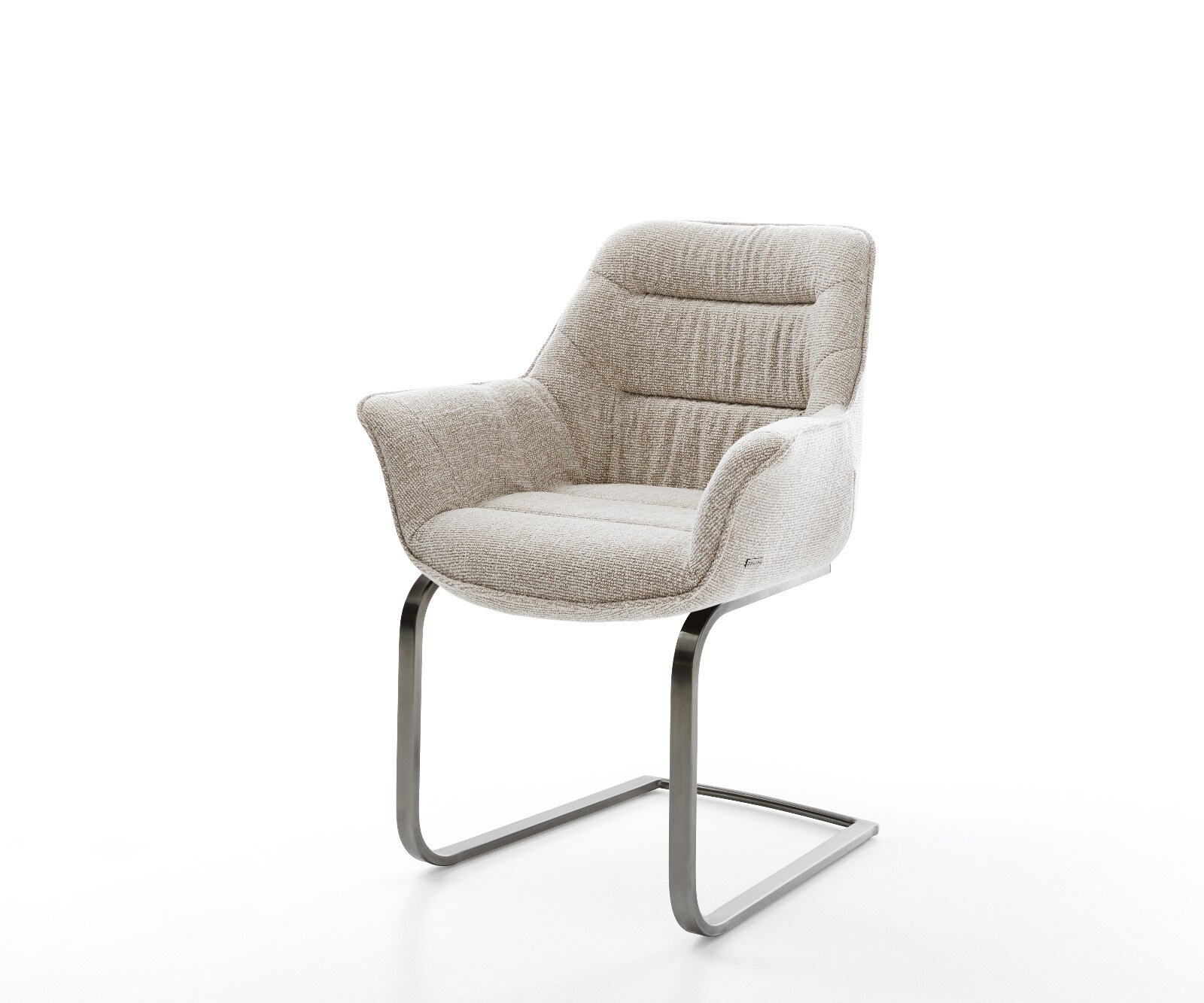 Freischwinger Kaira-Flex Webstoff Soft Beige Freischwinger flach Graphit 1