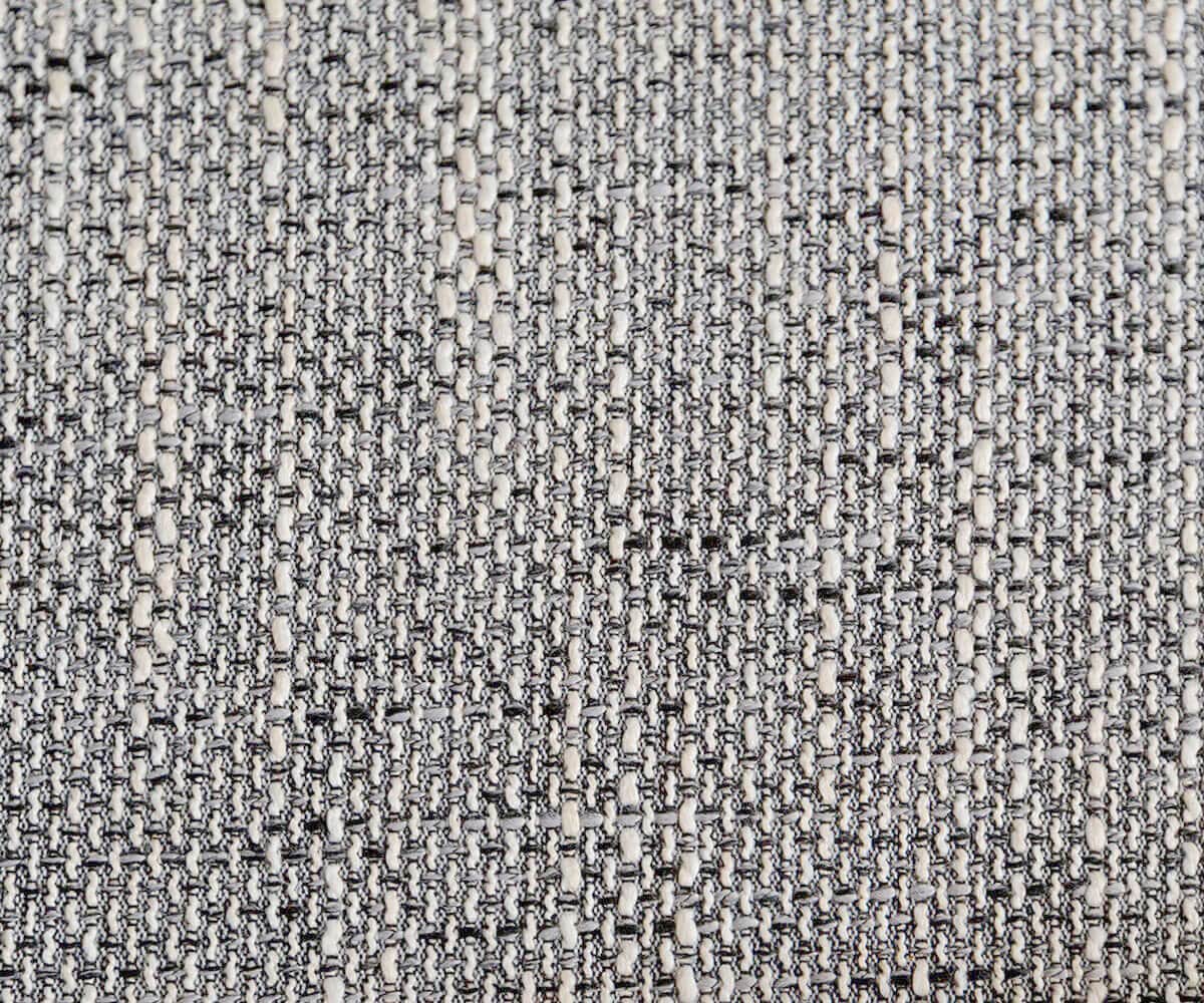 Ecksofa Clovis Weiss Hellgrau modular Armlehne Ottomane Rechts 2