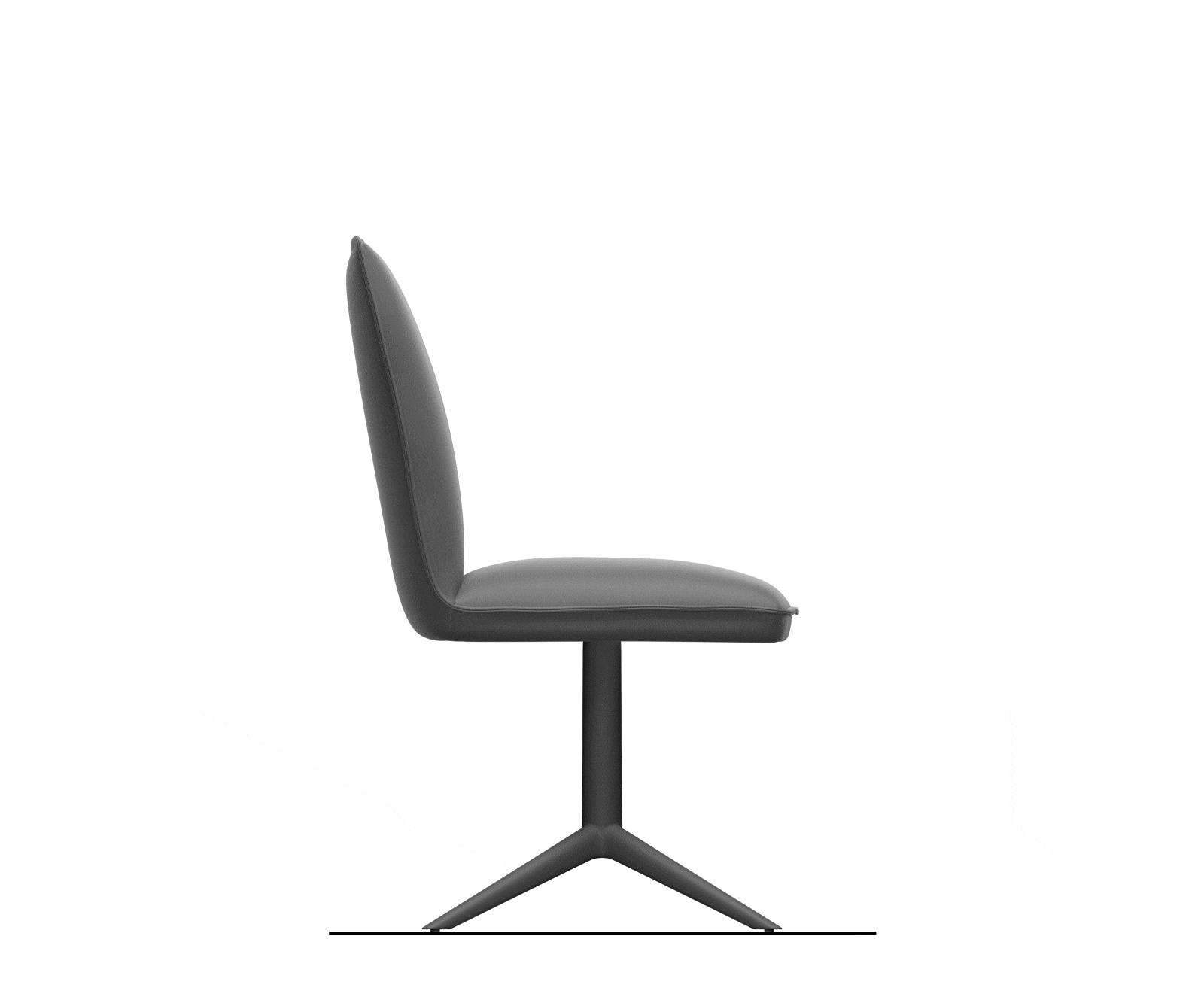 Drehstuhl Lelio-Flex Webstoff Soft Beige Fußkreuz Weiß 360° drehbar Wippfunktion Taschenfederkern 9