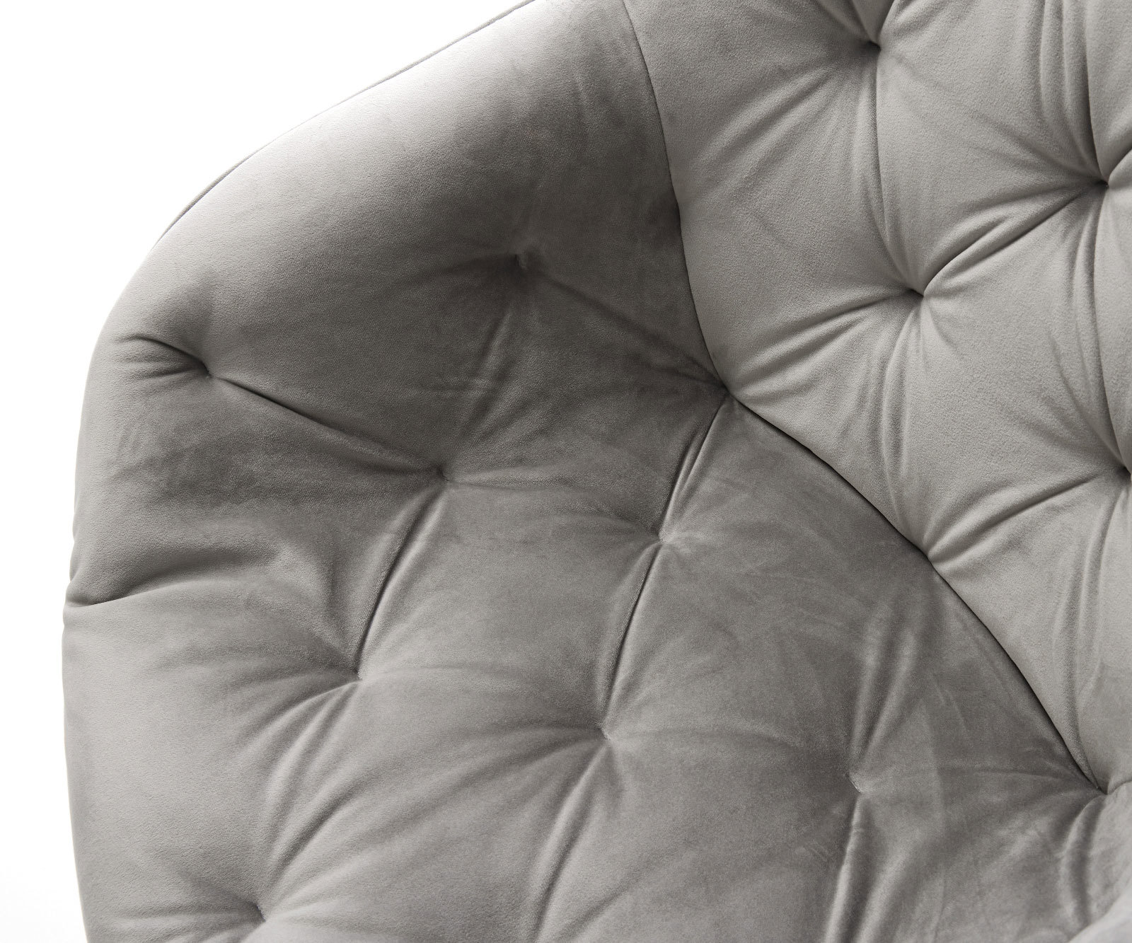 Drehstuhl Gaio-Flex Samt Grau Kreuzgestell breit Schwarz 360° drehbar Wippfunktion 3 Drehstuhl Gaio-Flex Samt Grau Kreuzgestell breit Schwarz 360° drehbar Wippfunktion 3