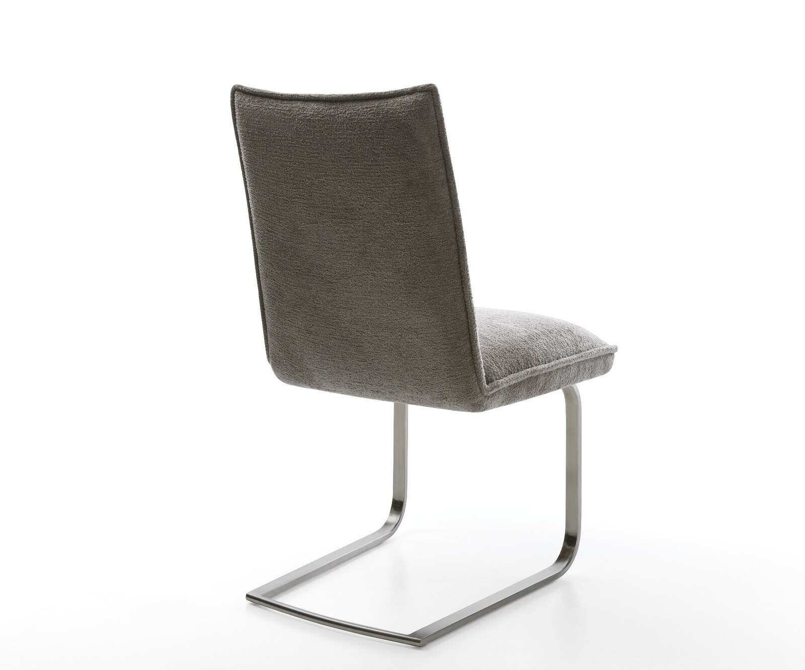 Freischwinger Lelio-Flex Bouclé Soft Schlamm Freischwinger flach Graphit Taschenfederkern 5