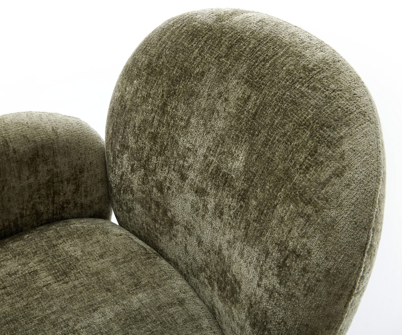 Drehstuhl Nube-Flex mit Armlehnen Chenille Olive Fußkreuz Schwarz 360° drehbar Wippfunktion Taschenfederkern 3 Drehstuhl Nube-Flex mit Armlehnen Chenille Olive Fußkreuz Schwarz 360° drehbar Wippfunktion Taschenfederkern 3