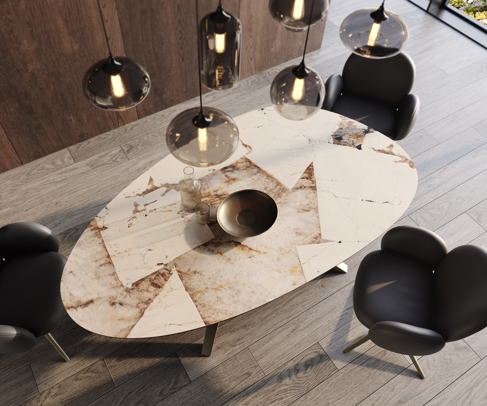 Esstisch Edge Oval 220x120 Keramik Iris FMG Patagonia Lappato Zenthara kantig Metall Effektfinish Titan 3 Esstisch Edge Oval 220x120 Keramik Iris FMG Patagonia Lappato Zenthara kantig Metall Effektfinish Titan 3